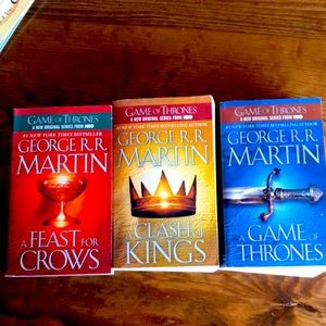 Game of Thrones Fantasy Novels Set of Three